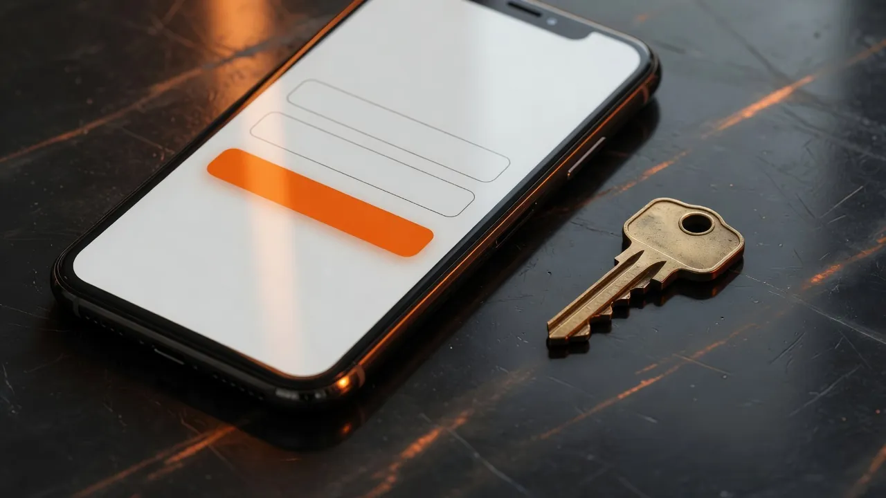 Schermata di accesso al conto con il campo password e il link per il recupero